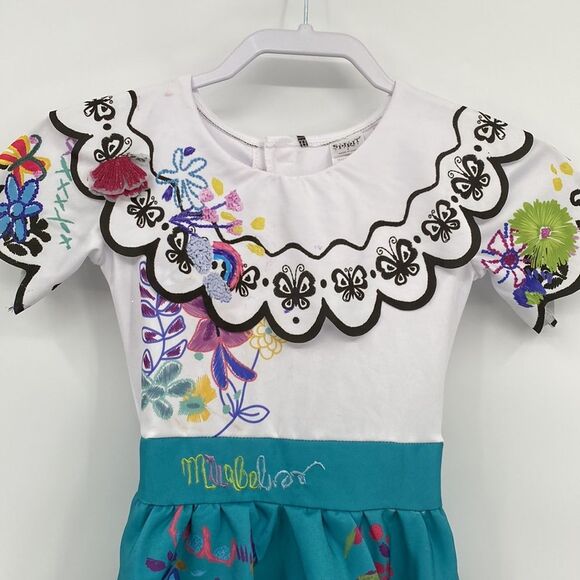 Disney Childs Encanto Mirabel Dress and Glasses Halloween Costume Small 4-6 - Picture 4 of 12